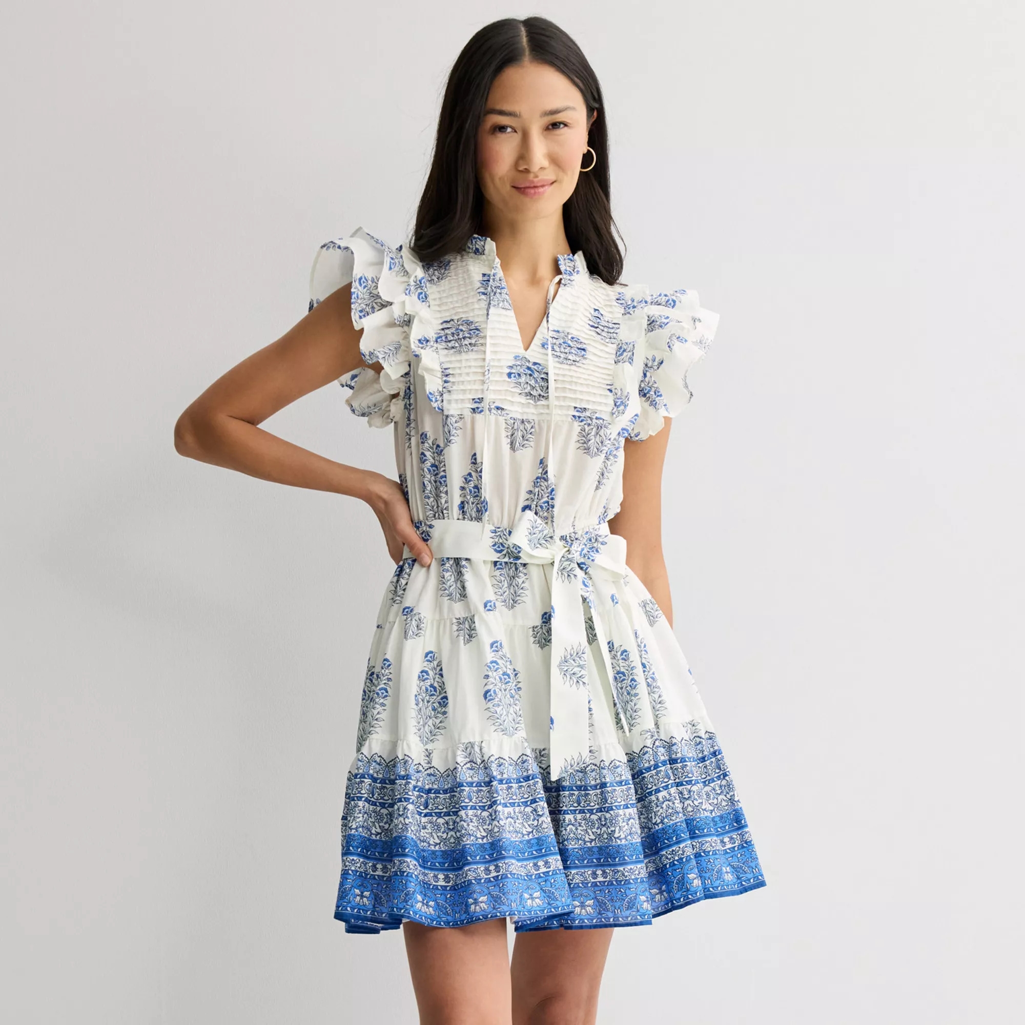 Women's Farmers Market Sleeveless Belted Short Dress | Kohl's
