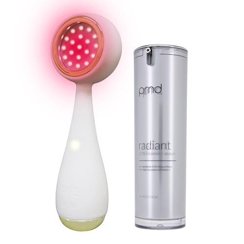 PMD Beauty Redvolution Facial Device - Silicone Brush & Facial Red Light Therapy Devices - Light Therapy for Face - Firms & Tones Skin - with Radiant Serum | Amazon (US)
