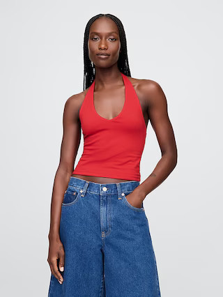 CloseKnit Halter Crop Top | Gap (US)
