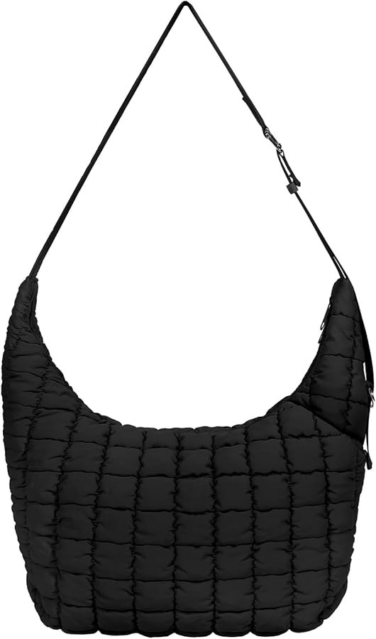 Neverwhy Puffer Bag - Crescent Crossbody Sling Hobo Bags for Women, Puffy Quilted Tote Bag Cross ... | Amazon (US)