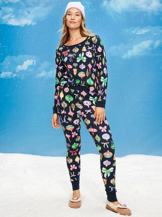 High-Waisted Waffle Pajama Leggings for Women | Old Navy (US)