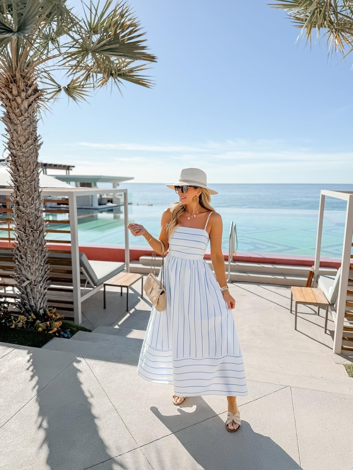Chic & elevated summer brunch outfit idea! 🍹