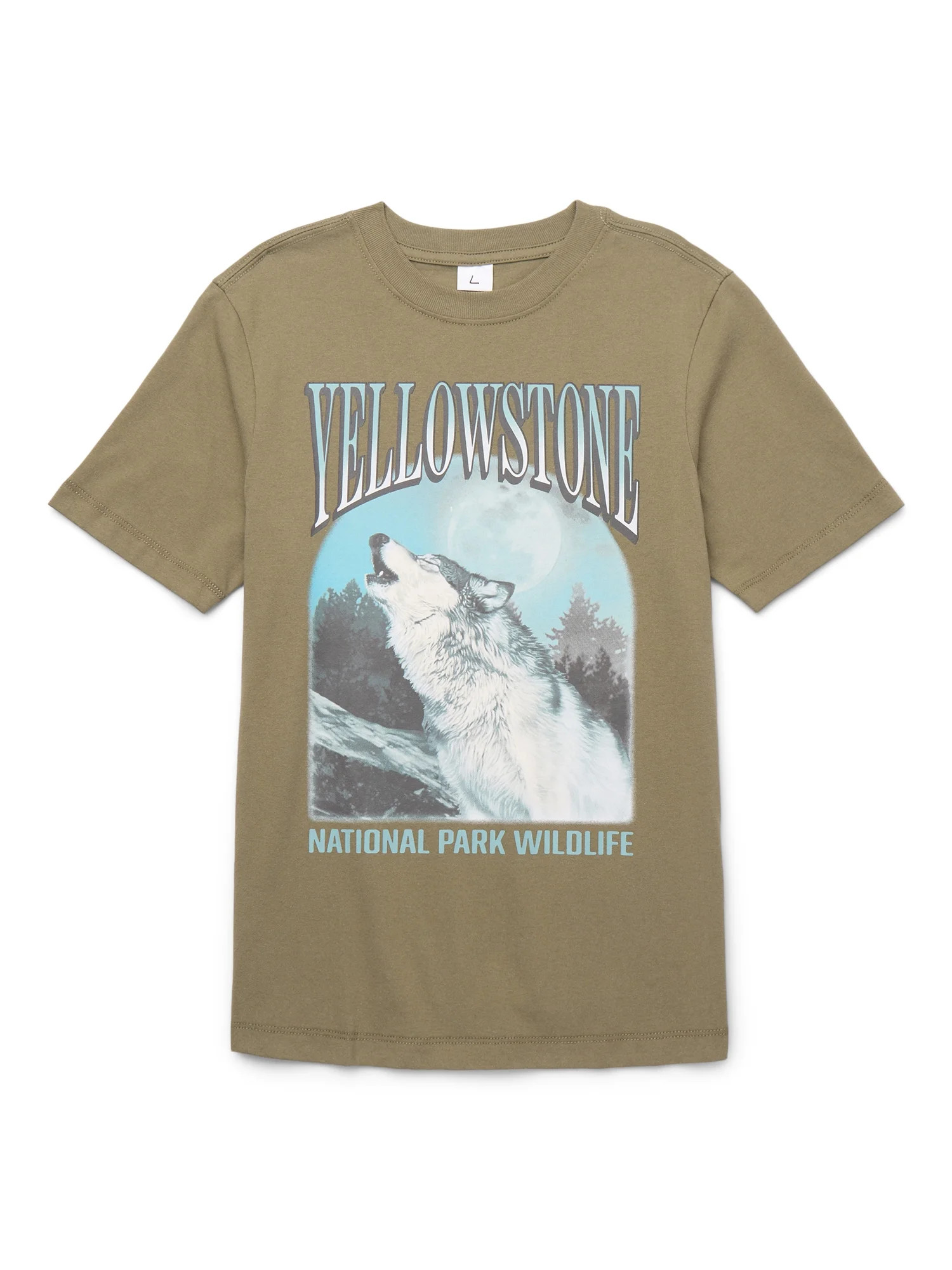 Wonder Nation Boys Yellowstone Wolf Graphic Tee, Sizes XS-XXL | Walmart (US)