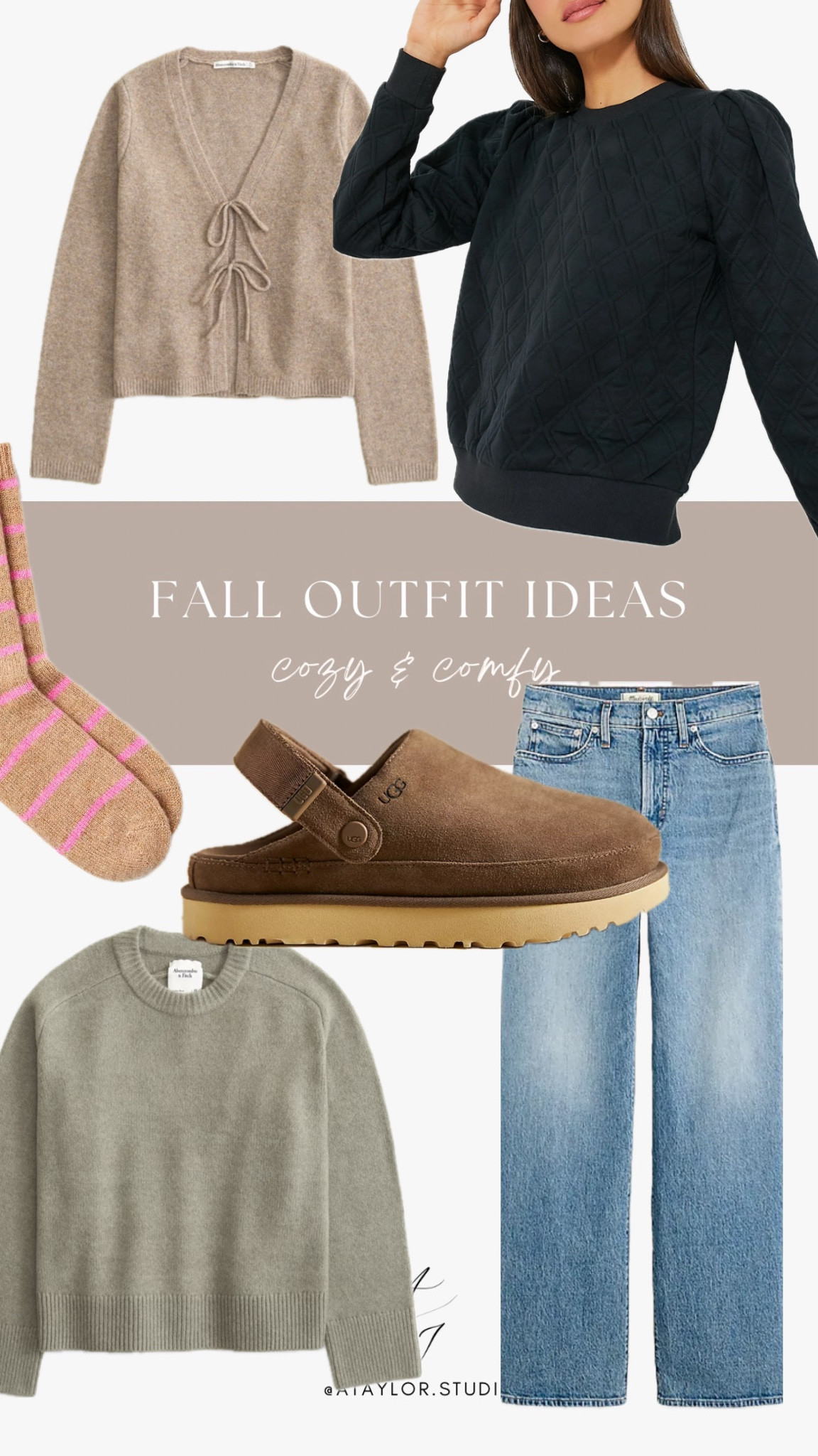 Ugg slippers, ugg Birkenstock, ugg clog, suede clogs, wide leg jeans, light wash jeans, wide leg trend, quilted crewneck, crewneck sweater, tie front sweater, cashmere sweater, cashmere socks, cashmere gift

#LTKShoeCrush #LTKStyleTip