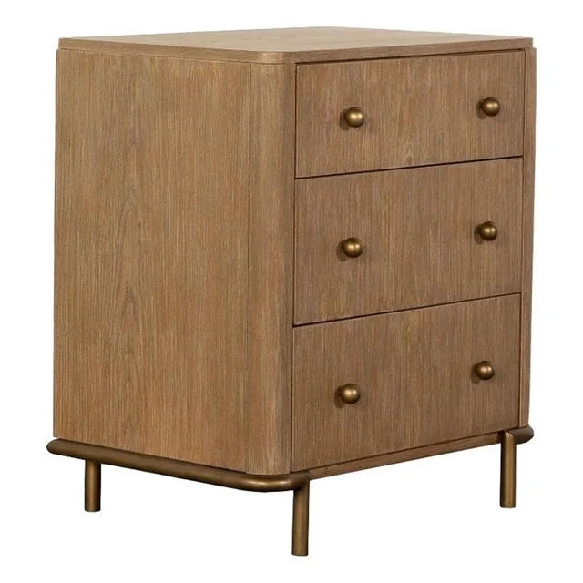 Arini 3-drawer Nightstand with Dual USB Ports Sand Wash | Walmart (US)