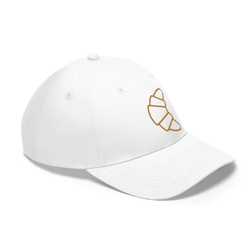 Croissant Charm Hat  Embroidered Twill Adjustable Cap  Dad - Etsy | Etsy (US)