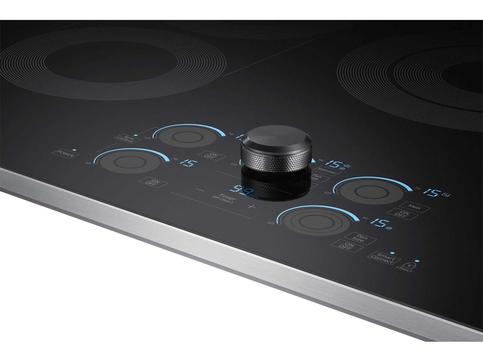30 inch Electric Cooktop with Sync Elements in Stainless Steel Cooktop - NZ30K7570RS/AA | Samsung... | Samsung