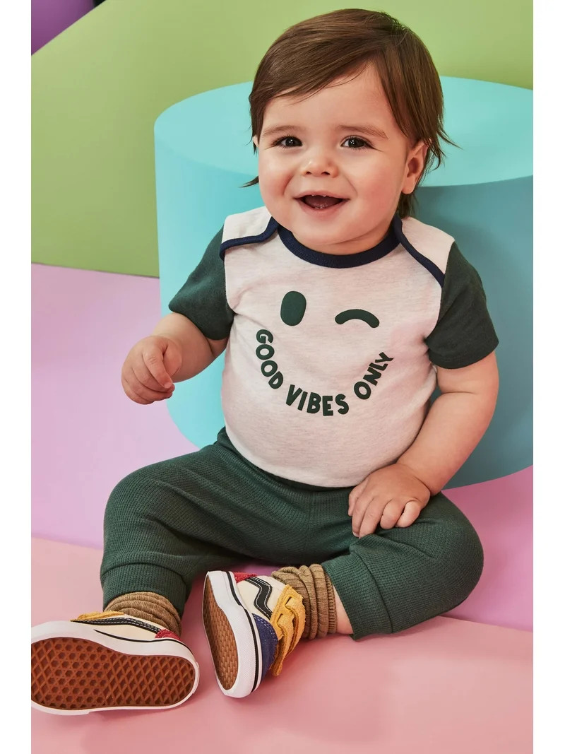 Garanimals Baby Boy Thermal Jogger Pants, Sizes 0M-24M | Walmart (US)