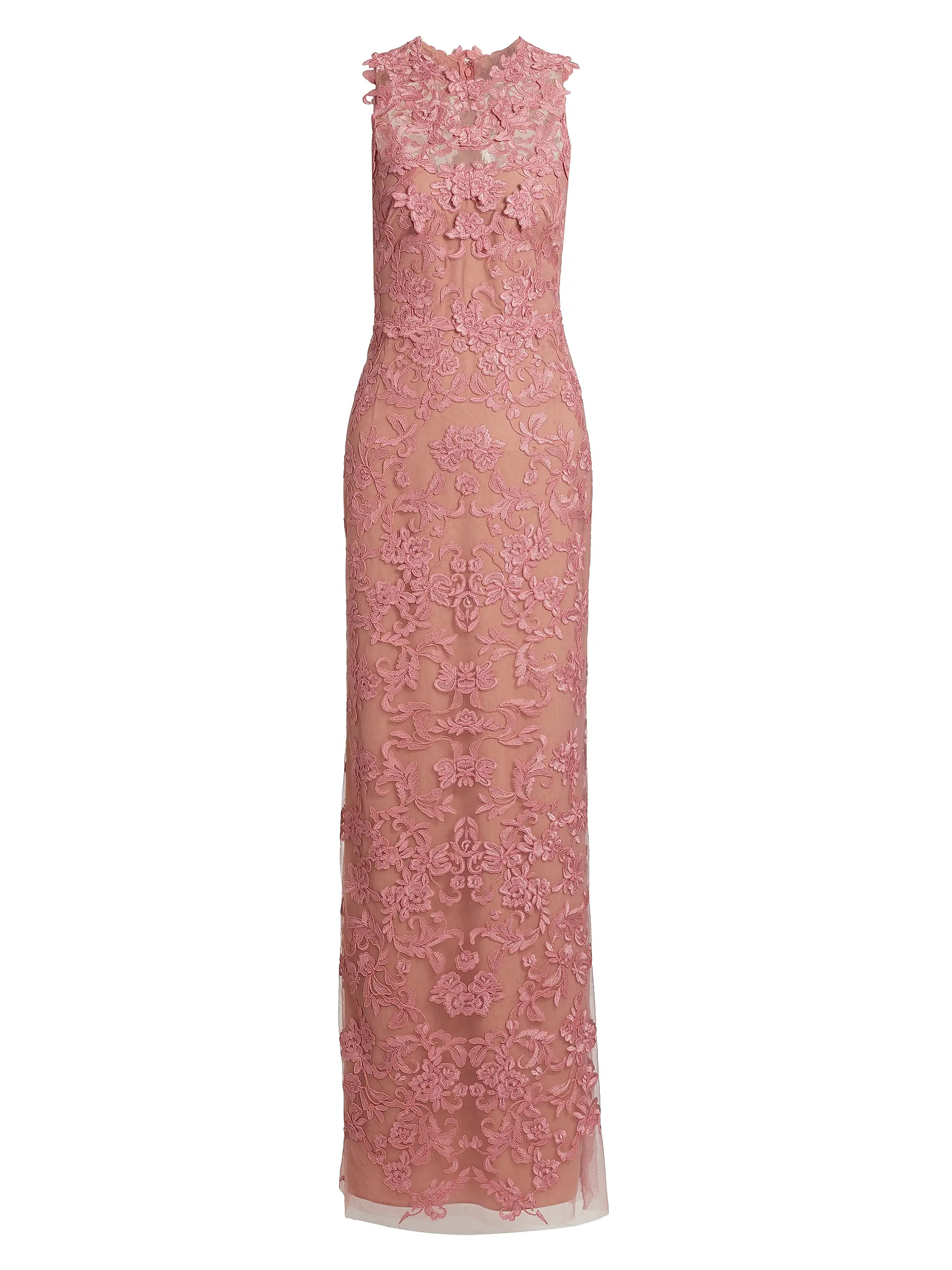 Corded Lace & Floral Applique Gown | Saks Fifth Avenue