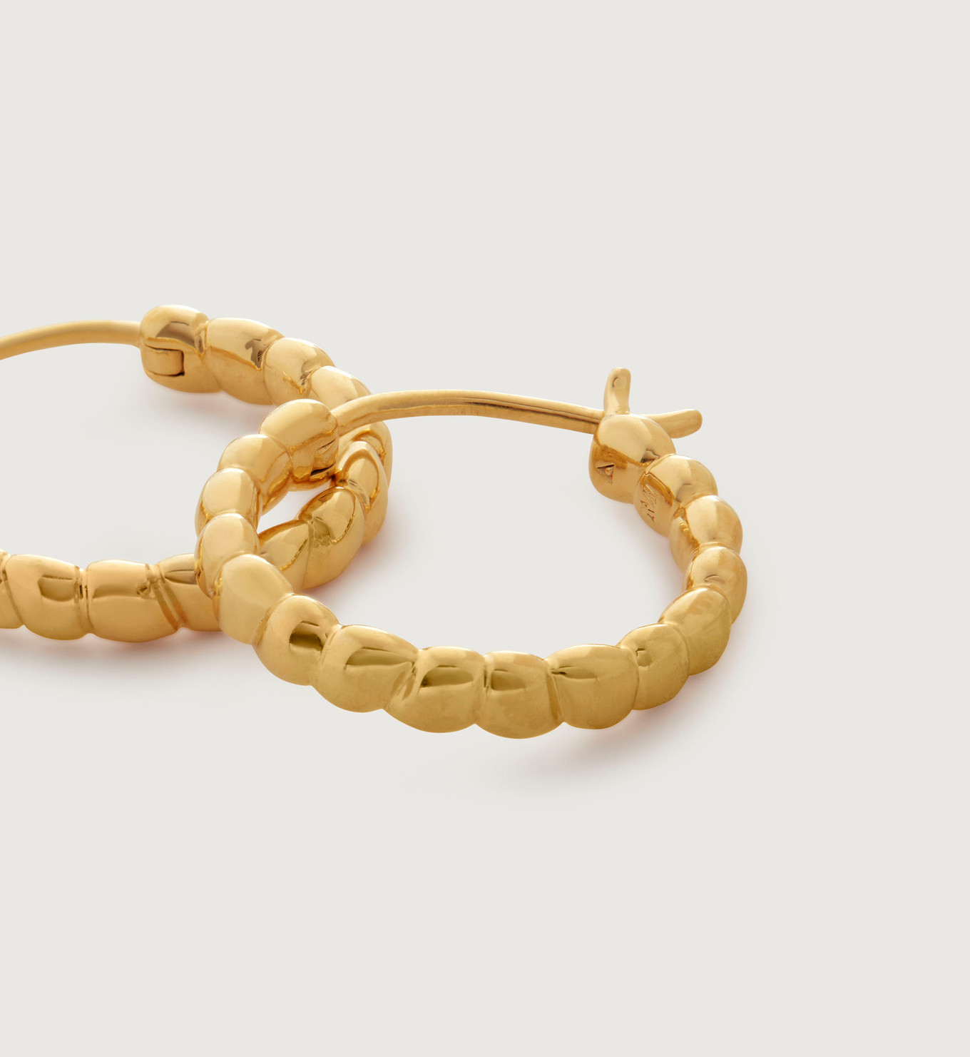 Nura Teardrop Small Hoop Earrings | Monica Vinader (Global)