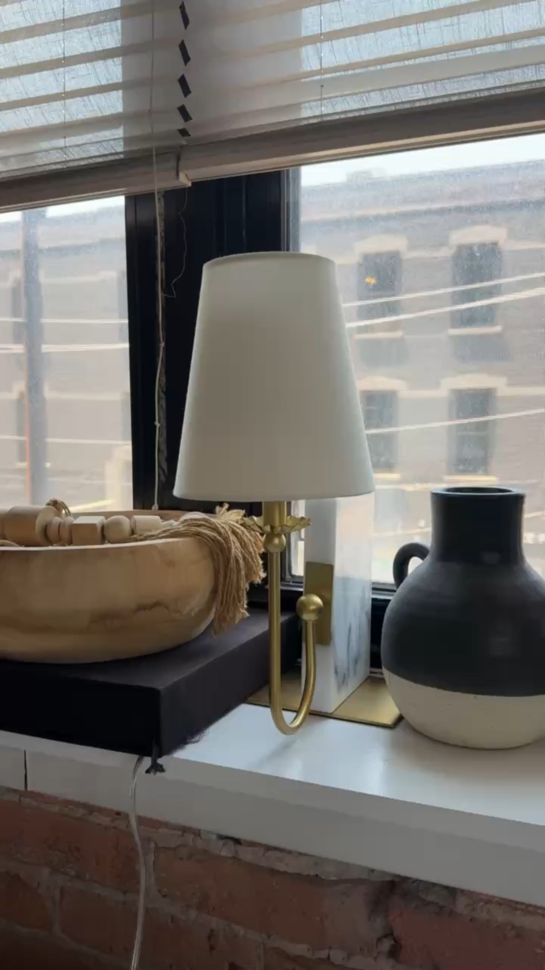 Target book shelf table lamp with marble and gold hardware/accents. Amazon candle warmer. Apartment/loft/small space home decor. 

Some items on sale right now for Target Circle Week and Amazon Prime Days!  

 #LTKHome #LTKSaleAlert #LTKStyleTip