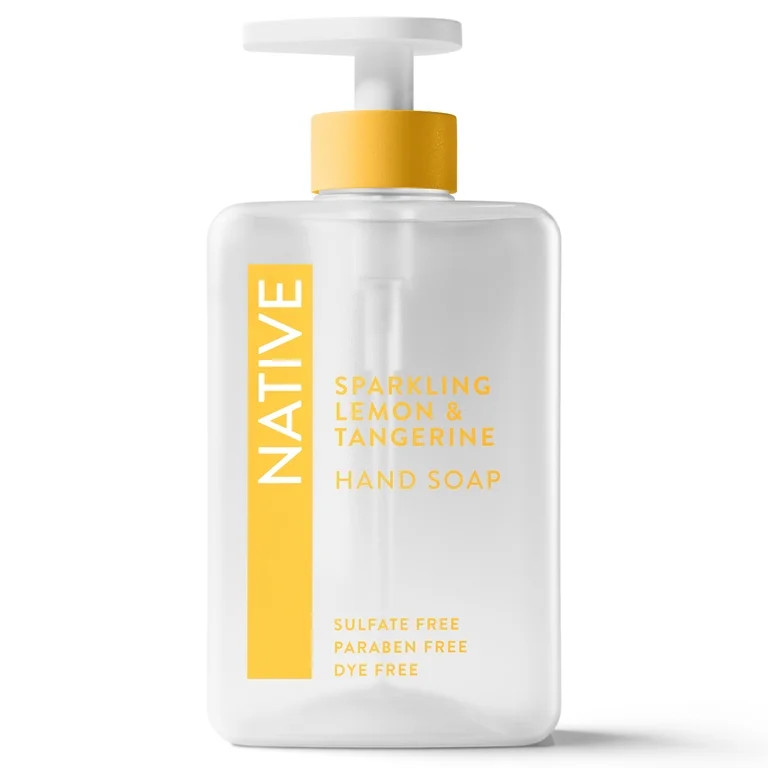 Native Liquid Hand Soap, Sparkling Lemon & Tangerine, Non-drying, Naturally Derived Cleansers, Su... | Walmart (US)