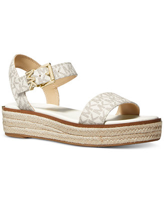 Michael Michael Kors Women's Richie Espadrille Platform Wedge Sandals - Macy's | Macy's