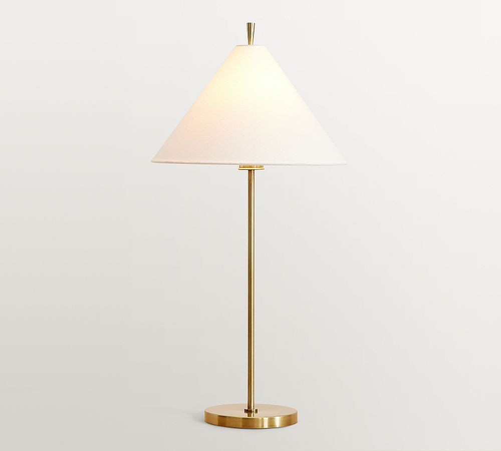 Ellis Metal 29"" Console Lamp, Brass, Large | Pottery Barn (US)