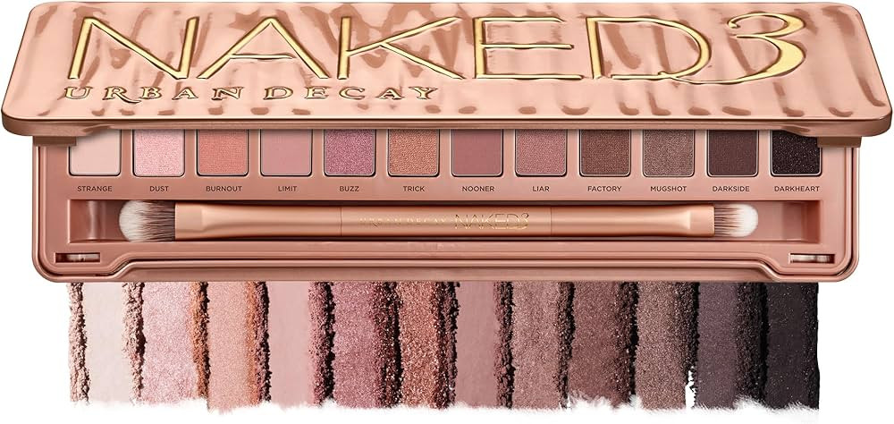 URBAN DECAY Naked 3, Soft Pink Neutral Eyeshadow Palette, Matte, Pearl, Metallic, Shimmer Finish,... | Amazon (US)