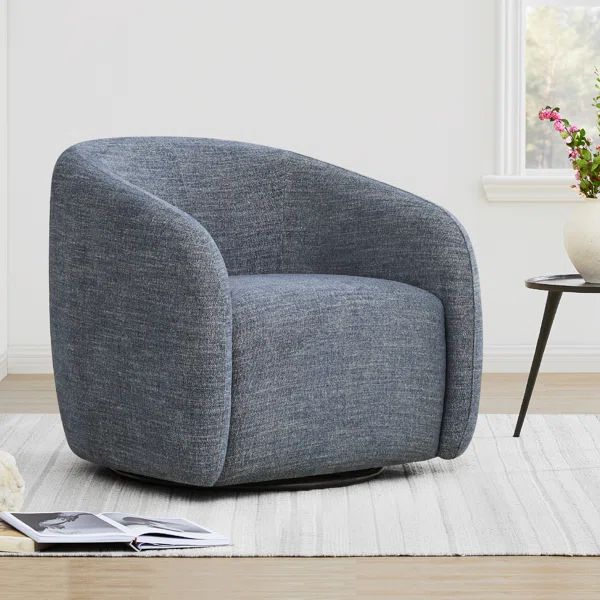 Bentleigh Upholstered Swivel Barrel Chair | Wayfair North America
