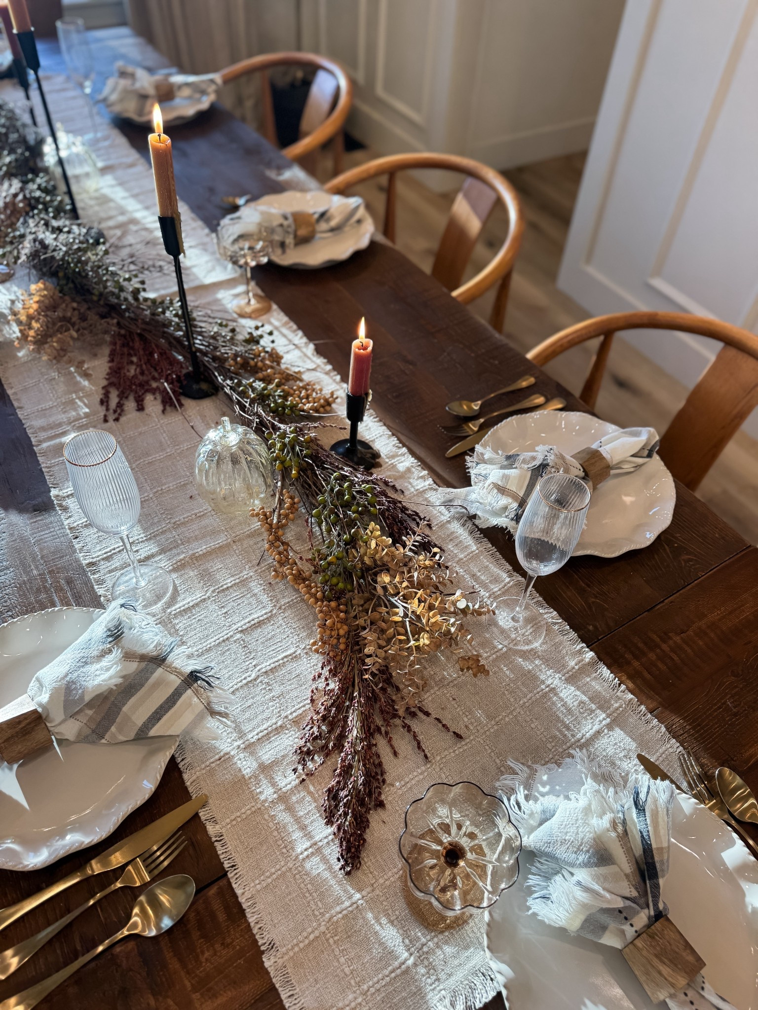 Our 2025 Thanksgiving table design and I am loving it 🍂

#LTKSeasonal #LTKHome #LTKHoliday