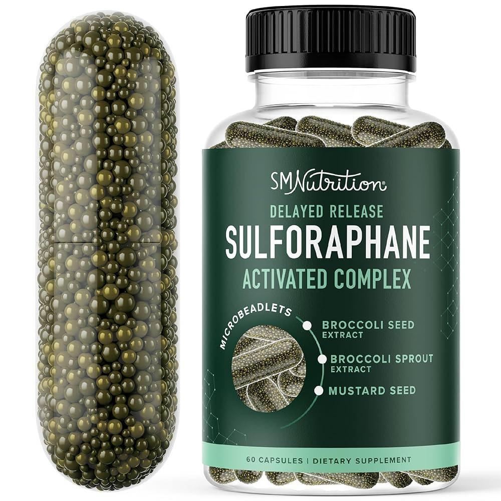 50MG Sulforaphane Supplement from Broccoli Sprouts | NRF2 Activation, Cellular Health & Immune Su... | Amazon (US)