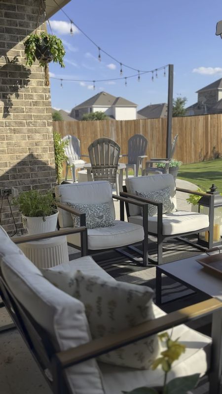 Patio decor, patio furniture, outdoor spaces, target patio furniture, egg chair, fire pit, Adirondack chairs 

#LTKSummerSales #LTKSeasonal #LTKHome