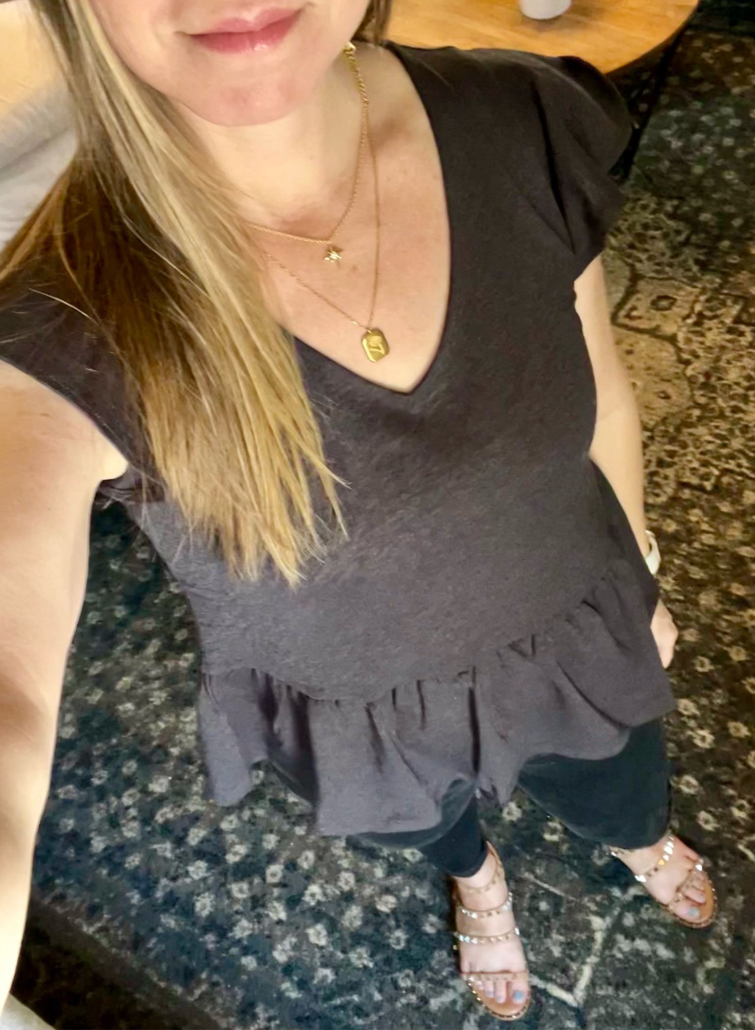 One of my favorite shirts. Wearing xs in the shirt and Sz 6 in the jeans (sized up because they run small)  

#LTKstyletip #LTKfindsunder50 #LTKshoecrush