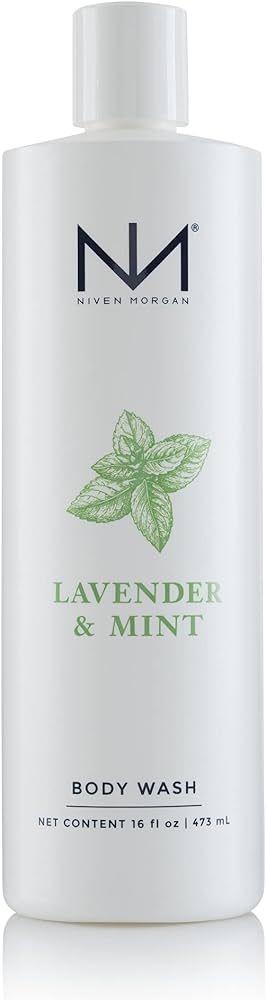 Niven Morgan Lavender and Mint Body Wash 16 Fluid Ounces | Amazon (US)