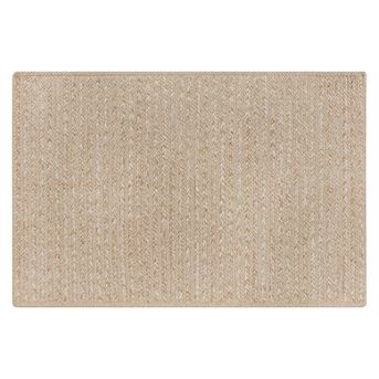 allen + roth 2 X 4 (ft) Braided Neutral Indoor/Outdoor Solid Coastal Throw Rug | Lowe's