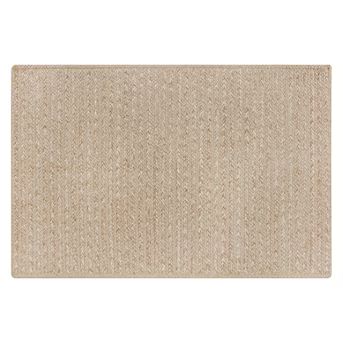 allen + roth 2 X 4 (ft) Braided Neutral Indoor/Outdoor Solid Coastal Throw Rug | Lowe's