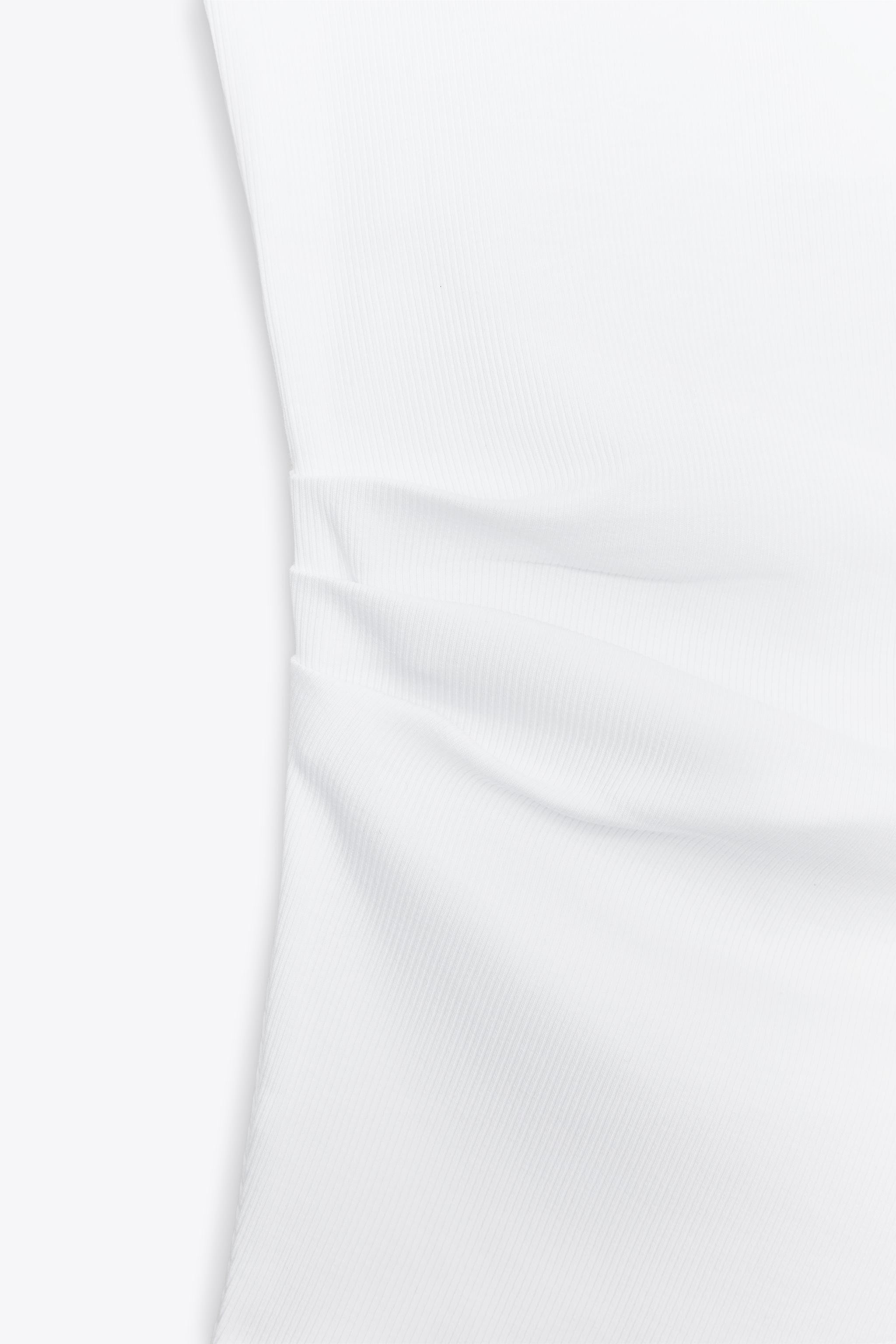 RIBBED DRAPED TOP | Zara UK