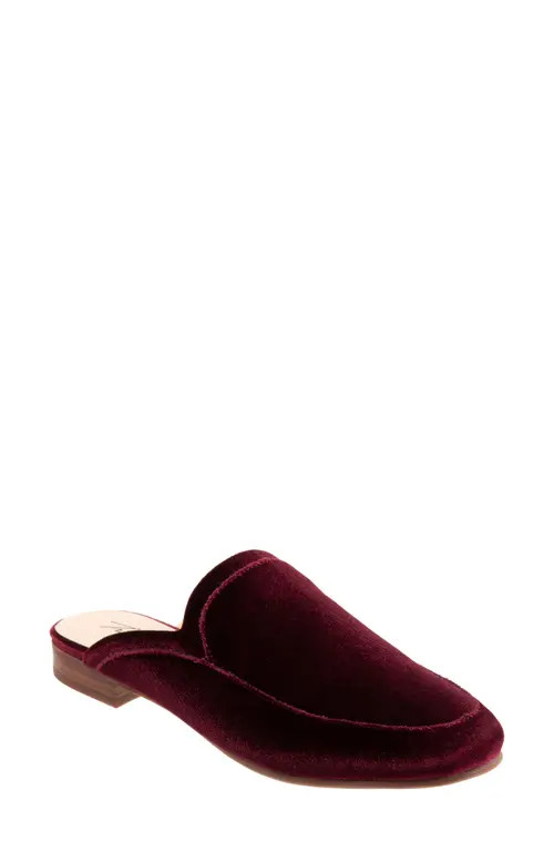 Trotters Ginette Mule in Burgundy Velvet at Nordstrom, Size 7.5 | Nordstrom