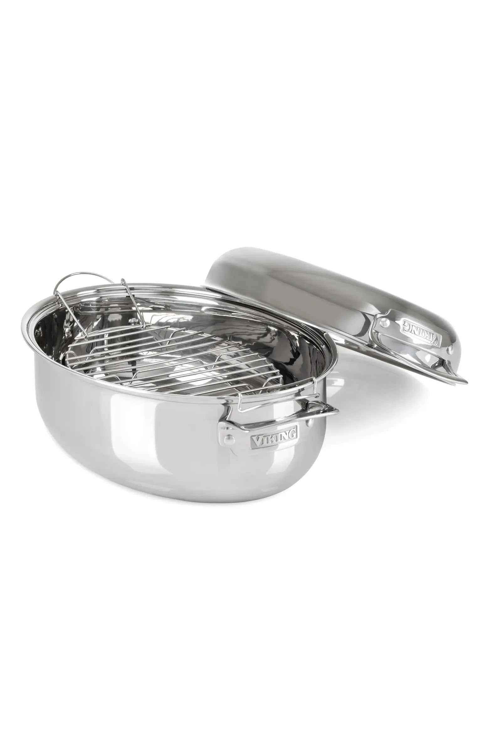 3-Ply 3-in-1 8.5-Quart Oval Roaster with Lid | Nordstrom