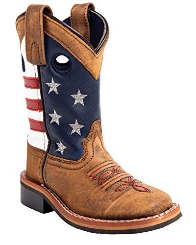 Cody James Boys' Usa Flag Western Boot Broad Square Toe - 43880 11 D | Amazon (US)