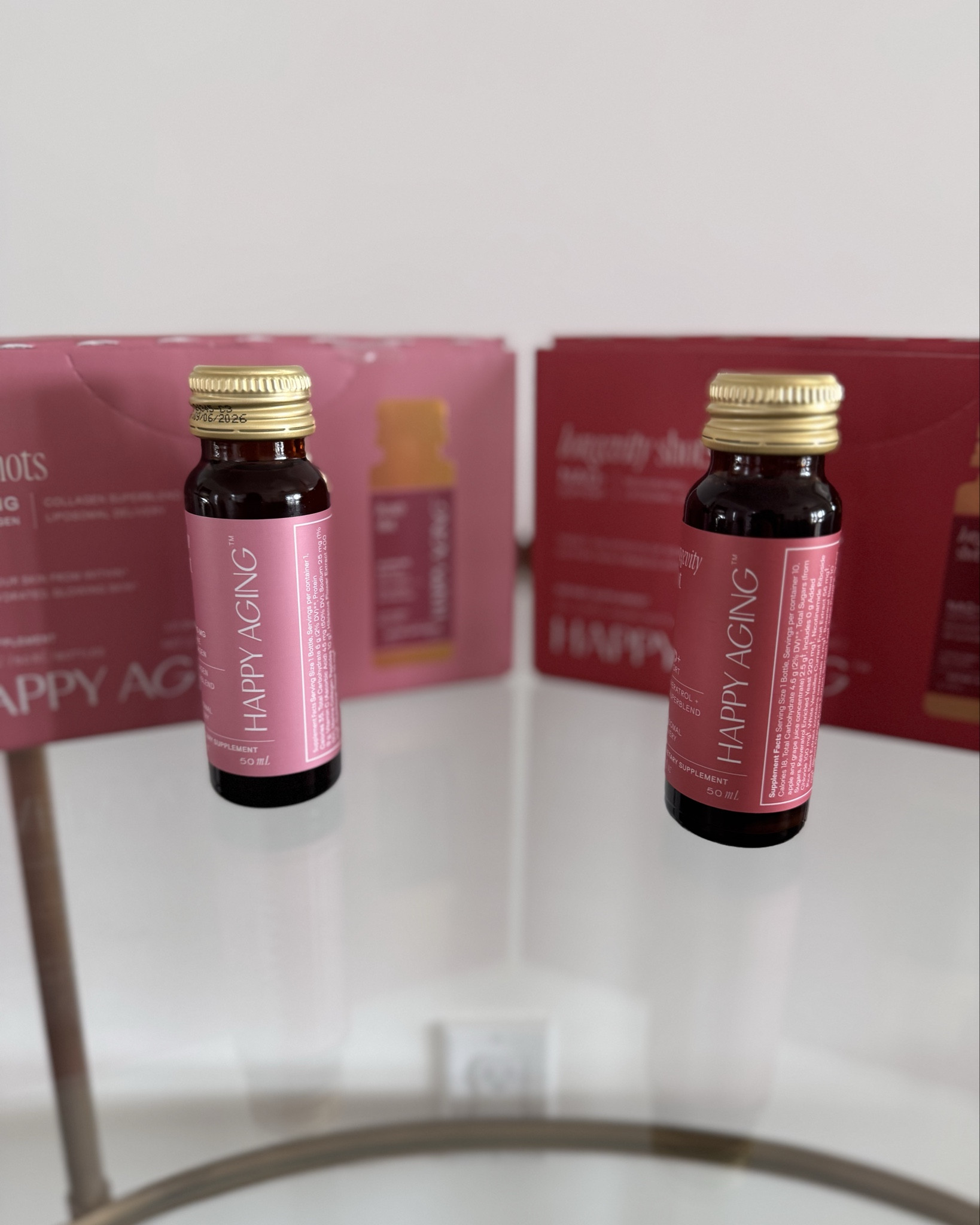 #ad Happy Aging, from the inside out. HA makes it super simple to stay on top of your wellness journey. Their Glow Shot and Longevity Shot packs are made with the cleanest ingredients with you in mind. Experience balanced energy, inner beauty and long term wellness.
#happyaging #liketkit #wellness 

#LTKBeauty #LTKGiftGuide #LTKActive