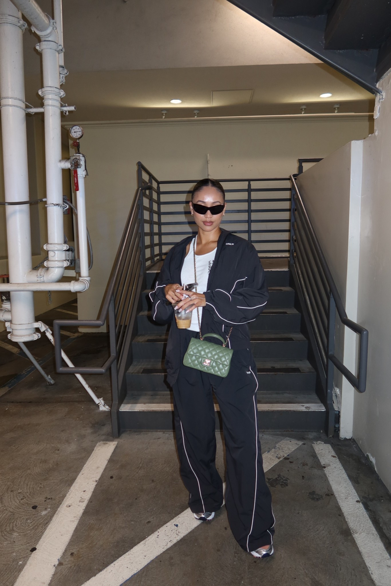 fav tracksuit!!! oner active. jacket: small pants: medium - reg (i sized up so i can fold the waist band comfortably) 

#LTKStyleTip #LTKActive #LTKU