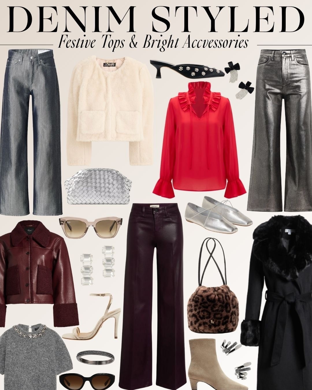 Denim that travels from casual to celebratory with ease. Subtle holiday embellishments, rich hues, and comfortable fits—the perfect balance of festive and functional.
Embrace holiday charm without shouting it. Sleek denim, soft cables, and minimal metallics create a look that’s festive, versatile, and undeniably chic.

#DenimWithFlair
#HolidayDenim
#FestiveDenim
#ChicDenim
#DenimOOTD
#WinterStyle
#EffortlessElegance
#TimelessDenim

#LTKSeasonal #LTKOver40 #LTKHoliday