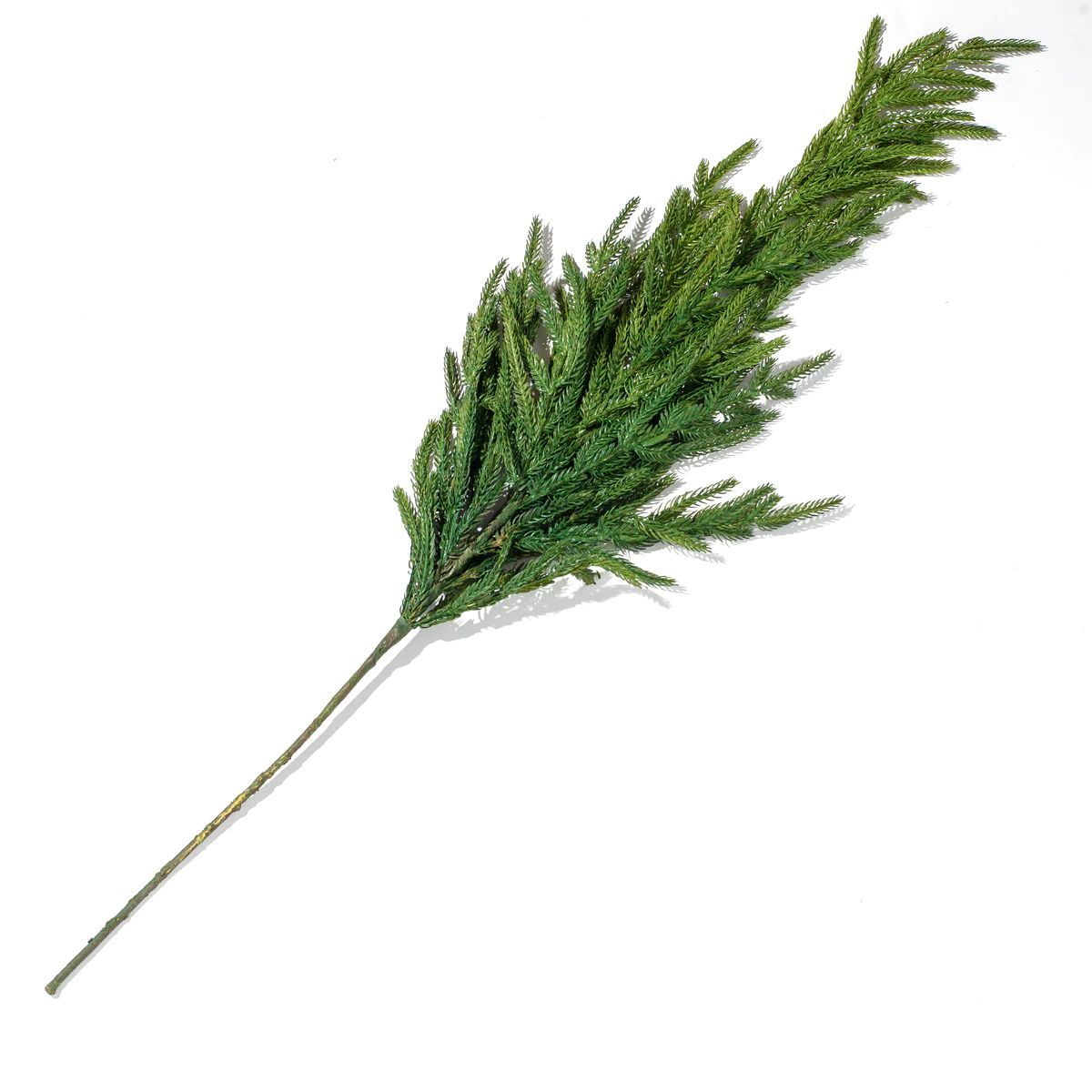 Real Touch Green Norfolk Pine Branch Christmas Spray - 38" | Darby Creek Trading