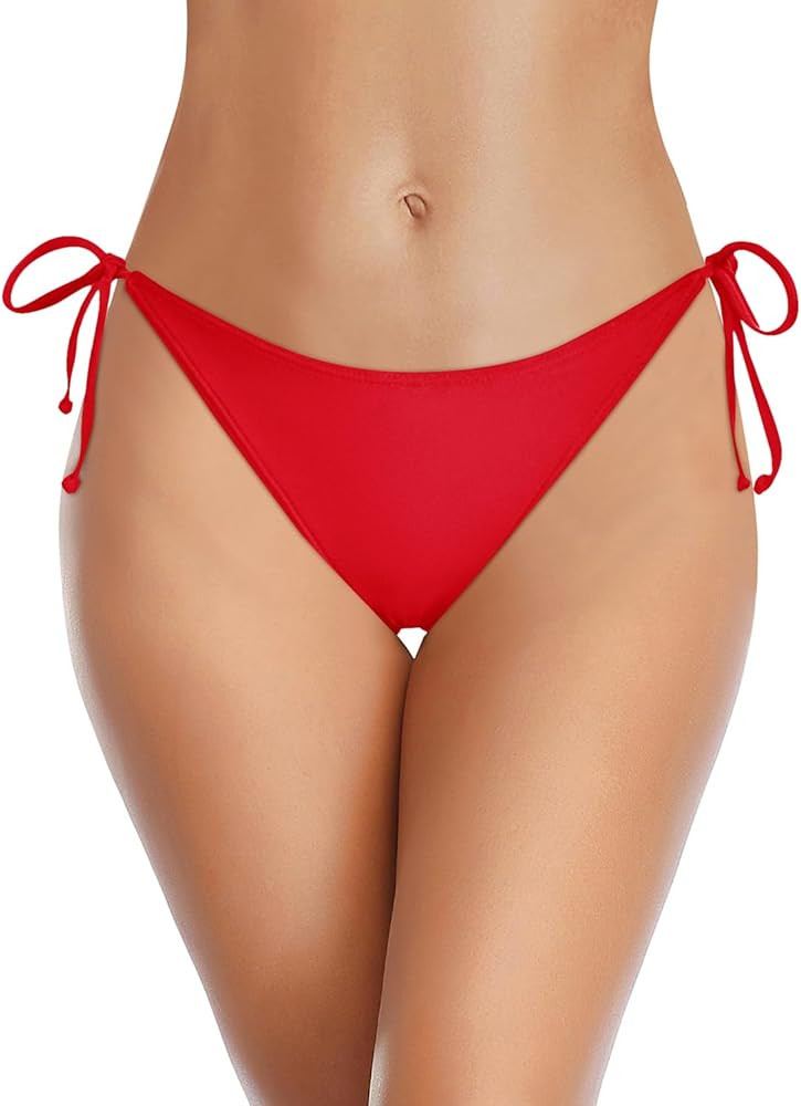 Holipick Bikini Bottoms for Women String Bathing Suit Bottom with Moderate Coverage Low Waist Swi... | Amazon (US)