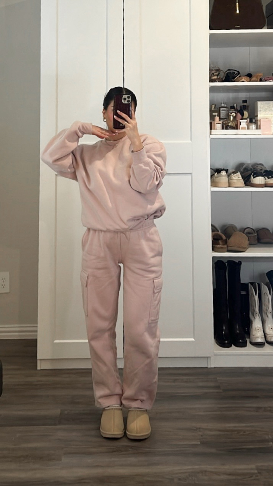 Cozy baggy light pink sweat set 🩷 this color is sold out but they have tons of cute colors

#LTKSeasonal