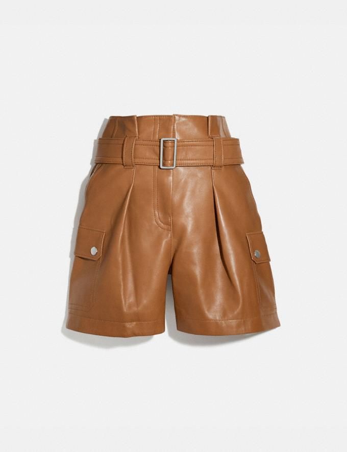 leather belted shorts | Coach (US)