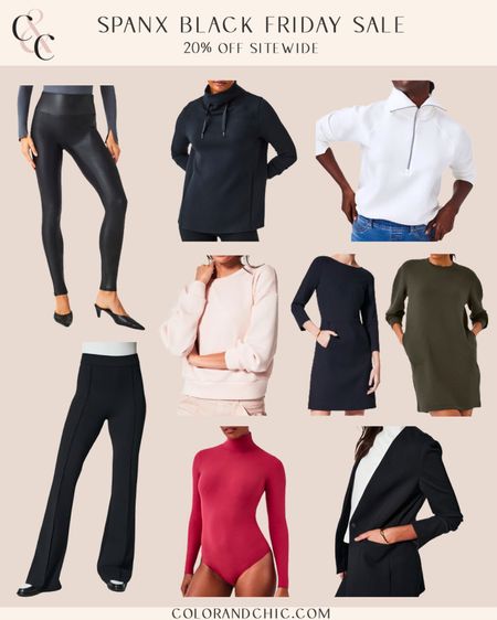 Spanx Black Friday and Cyber Monday sales including faux leather leggings, blazers, tops, pants, dresses and more! All 20% off

#LTKsalealert #LTKCyberWeek #LTKstyletip