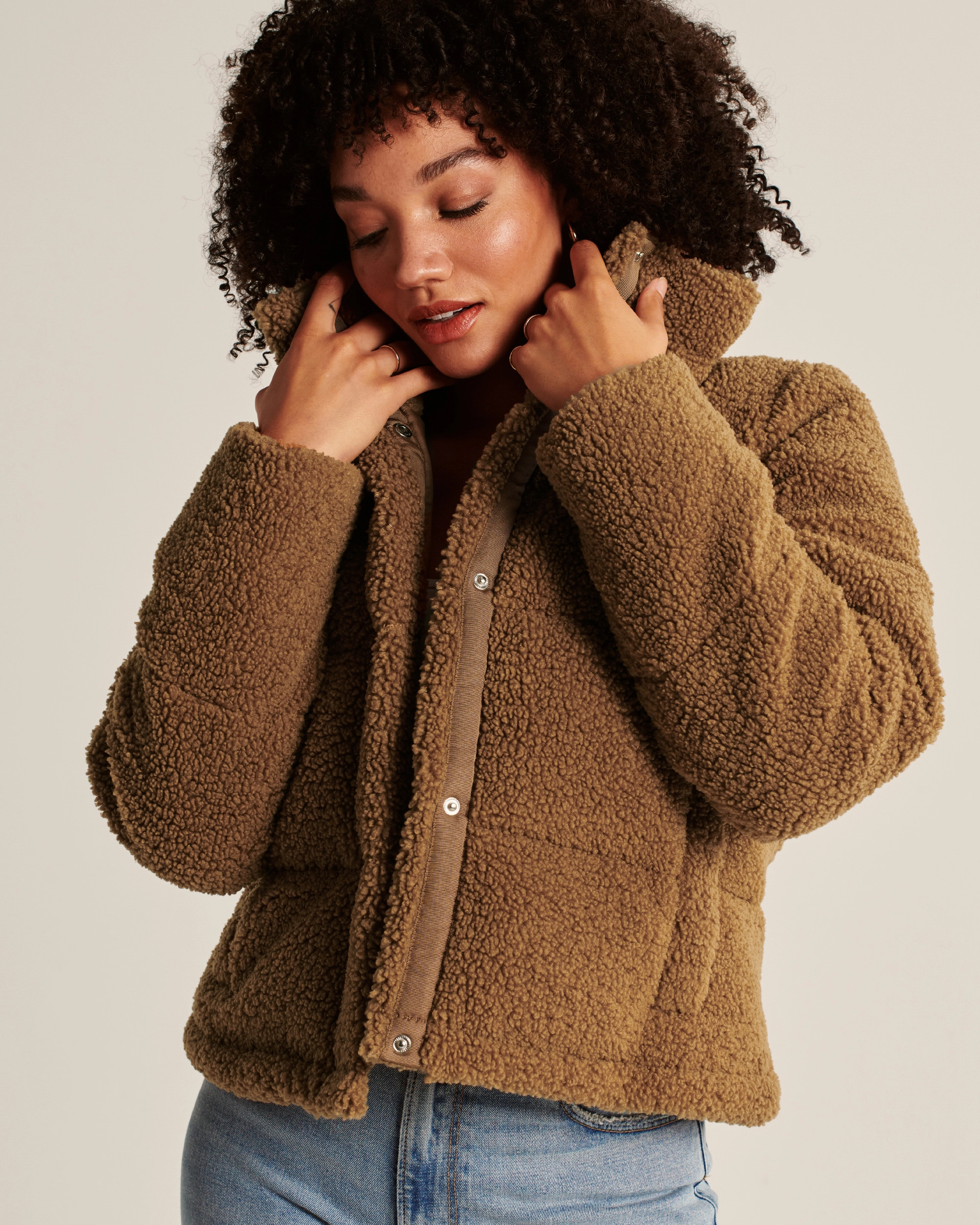Sherpa Mini Puffer | Abercrombie & Fitch (US)