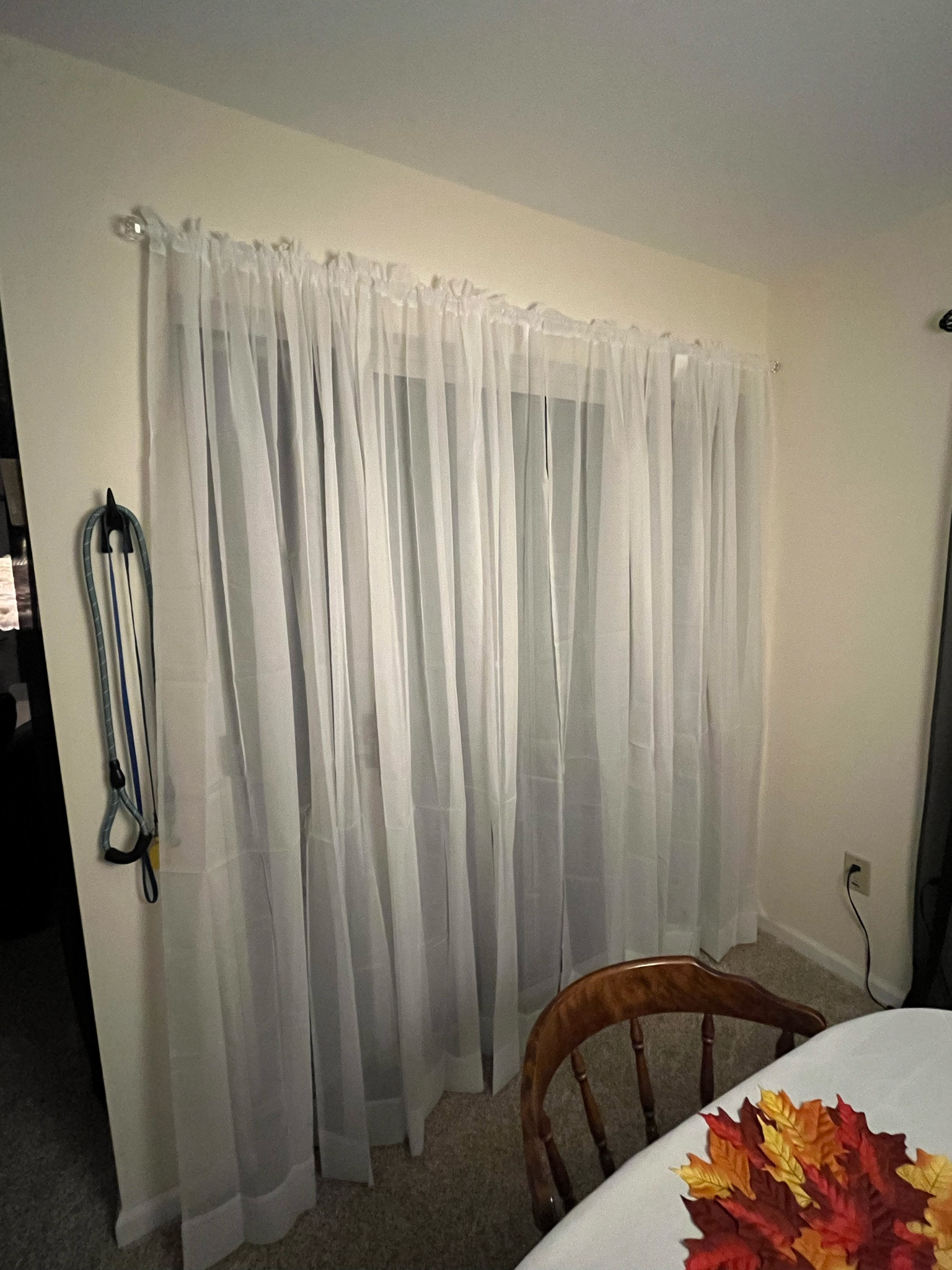 Sliding glass door curtains 
Replaced these with blinds 

#LTKfindsunder50 #LTKhome