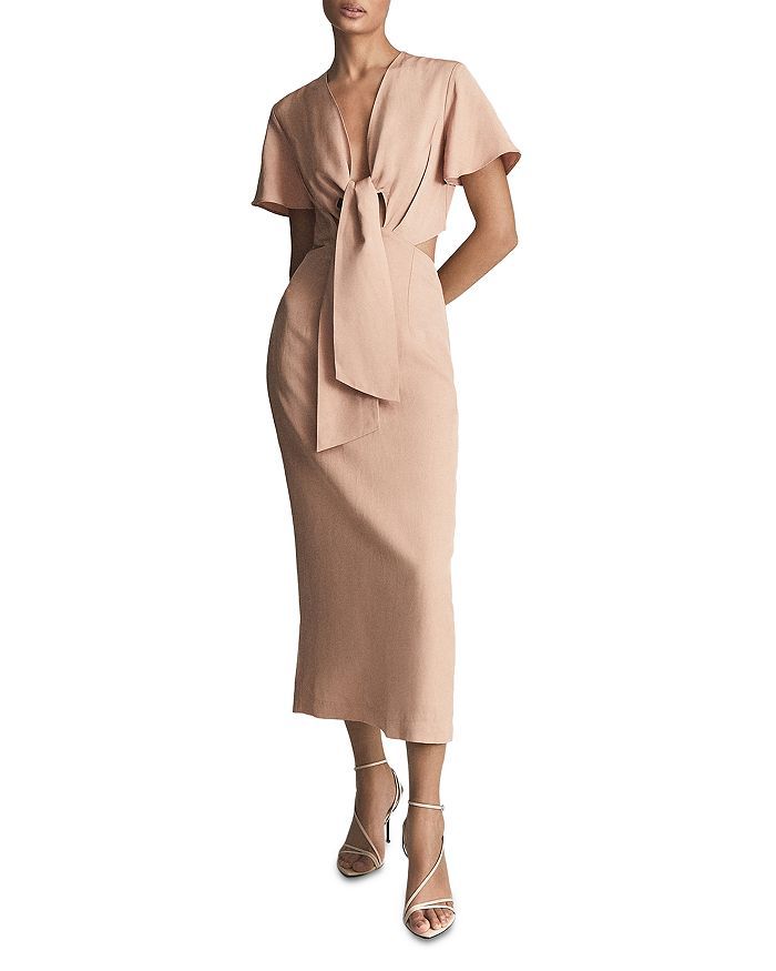 REISS Iona Tied Cutout Sheath Dress Back to Results -  Women - Bloomingdale's | Bloomingdale's (US)