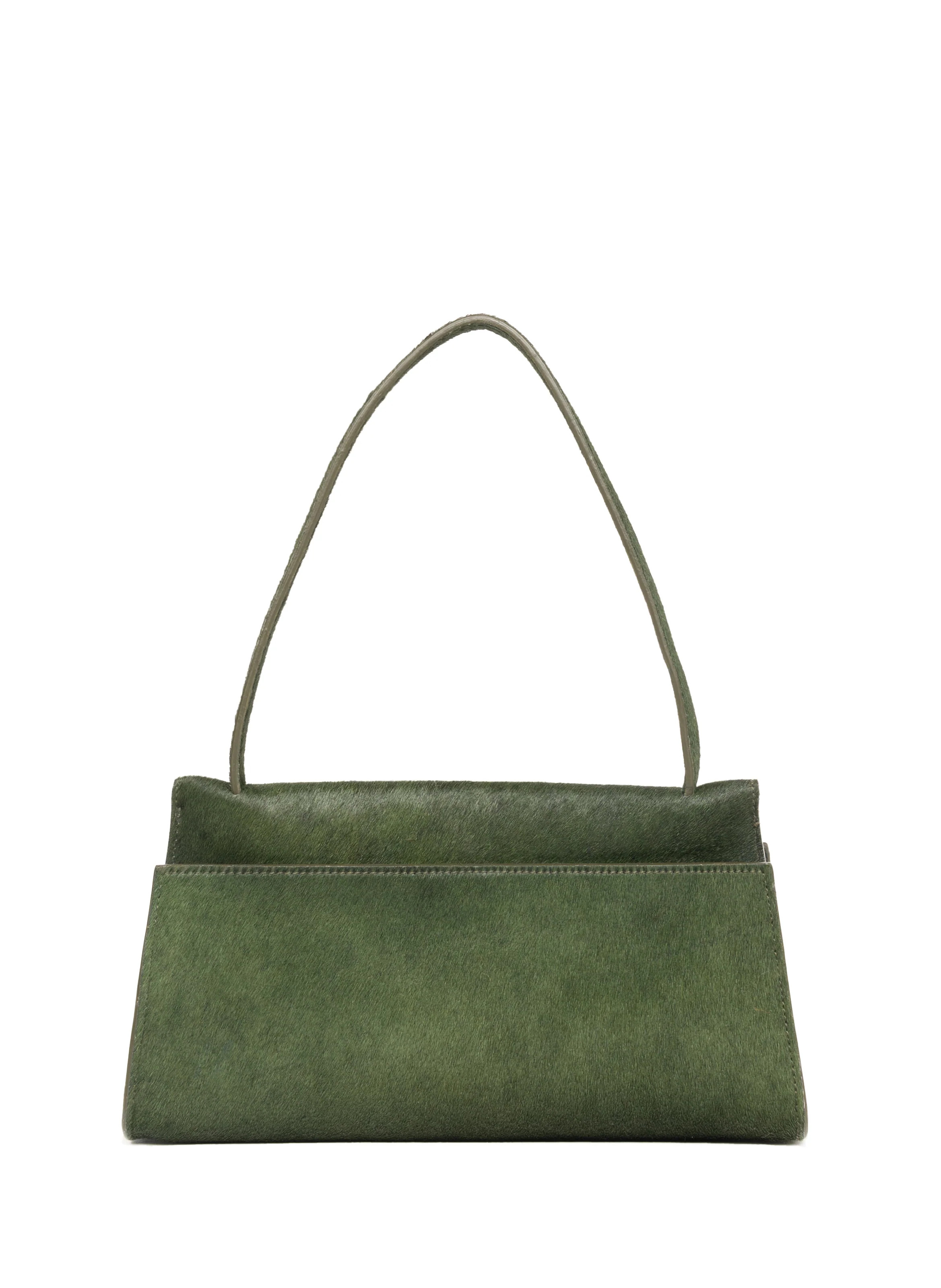 Long Papillon Calf Leather Green | Elleme