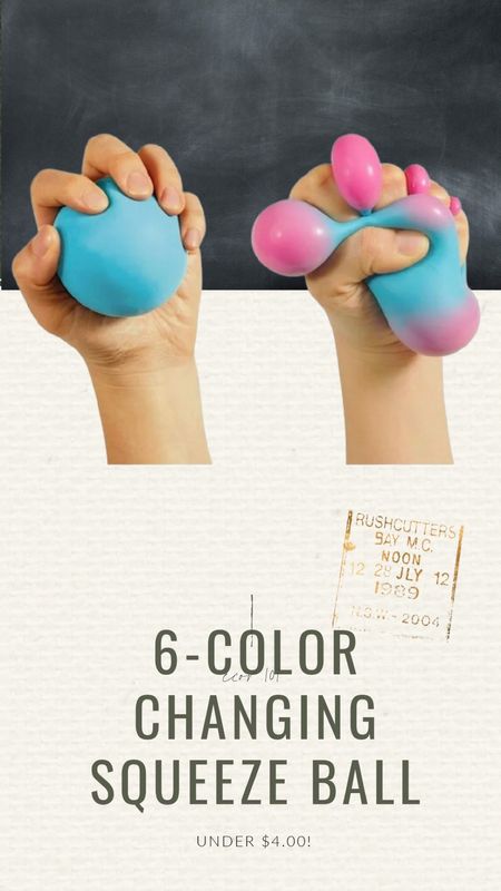 This color changing squeeze ball is a must have stocking stuffer! These are so addicting and great for stress and anxiety! 

#LTKsalealert #LTKHoliday #LTKGiftGuide
