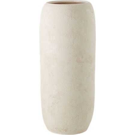 Palmilla Ivory Textured Vase | CB2