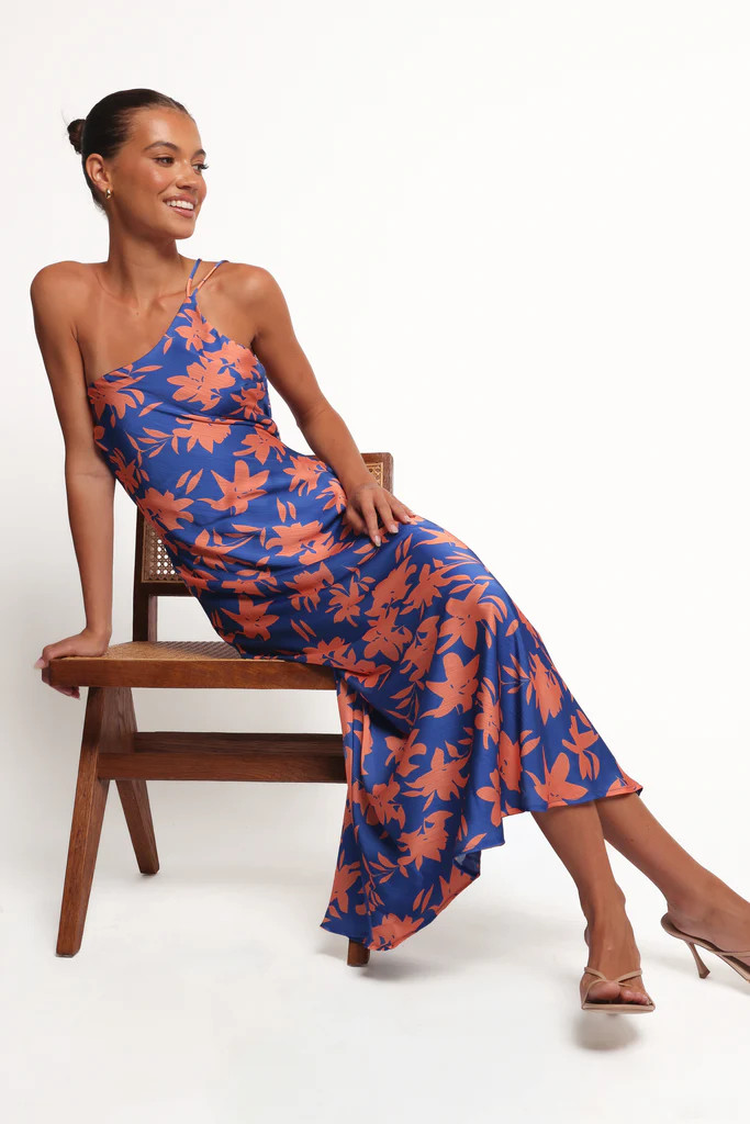 Bottie Maxi Dress - Blue/Orange Floral | Petal & Pup (US)