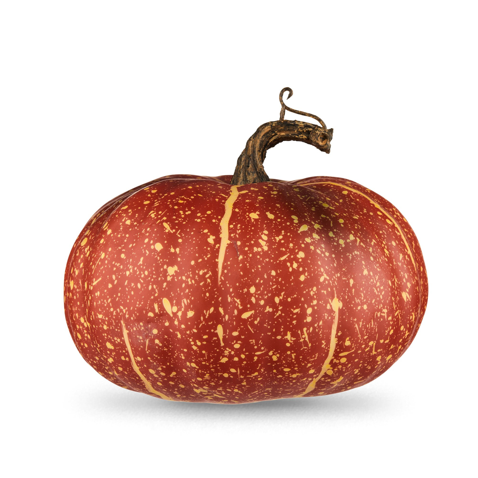 Harvest 5.5 in x 5.5 in x 6 in Red/Orange Foam Pumpkin Decoration, Way to Celebrate | Walmart (US)