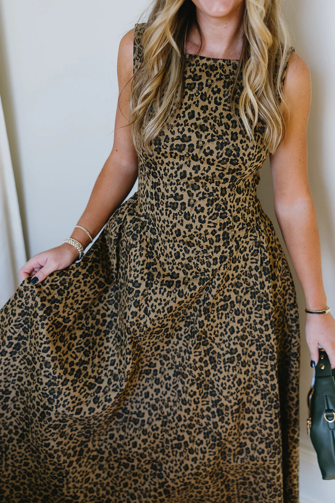 Brett Midi Dress - Leopard | Triple Threads
