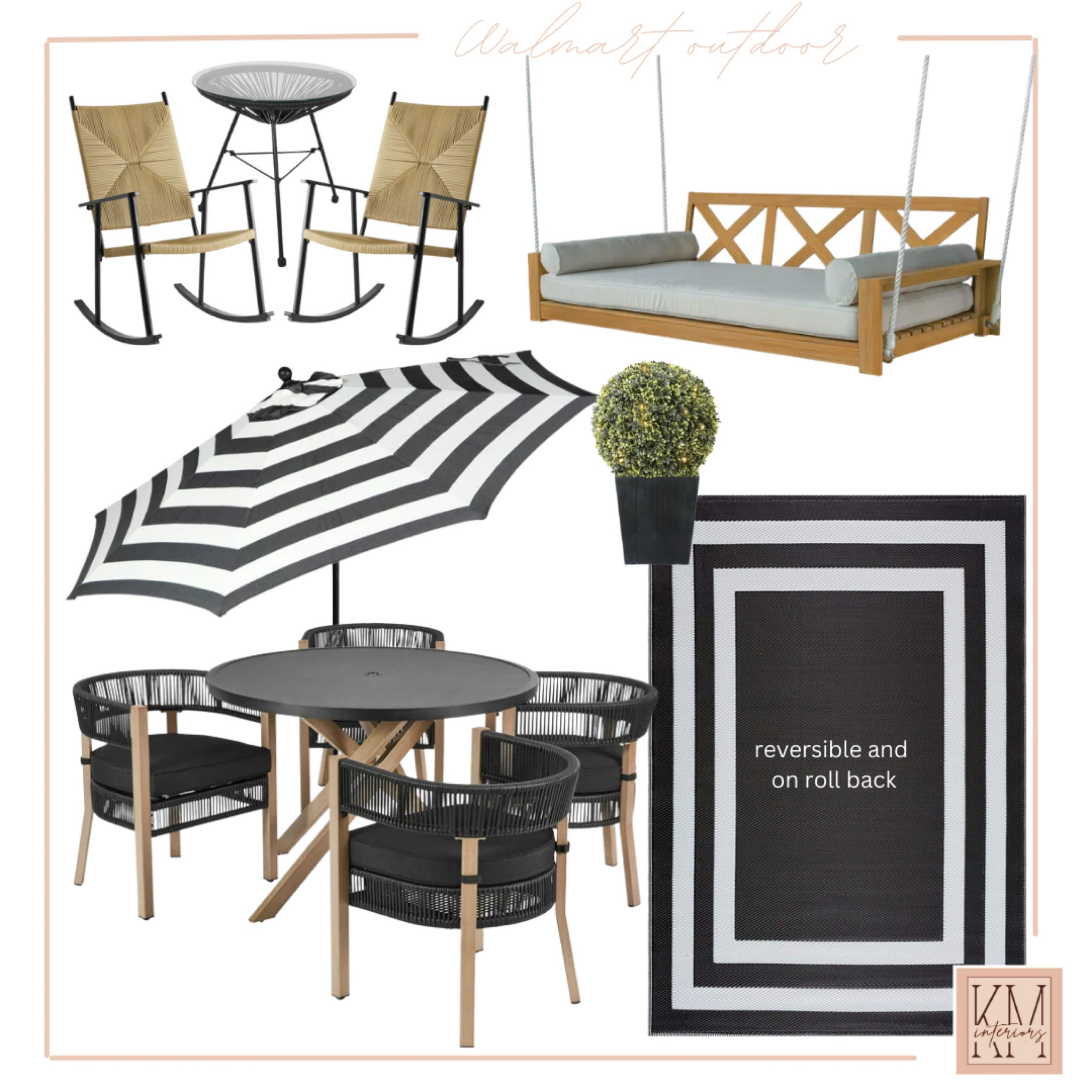 Walmart patio furniture. Walmart outdoor furniture. Black and white outdoor furniture

#LTKSeasonal #LTKFind #LTKhome