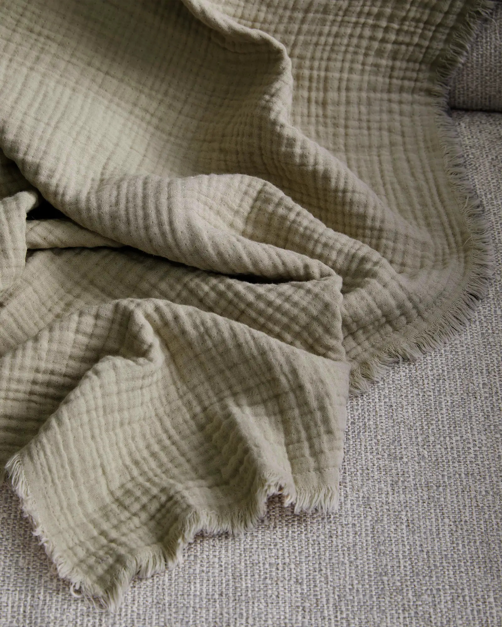 Organic Airy Gauze Throw | Quince